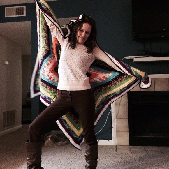 ⭐️HANDCRAFTED CROCHET STAR BLANKET⭐️ - Picture 4 of 6